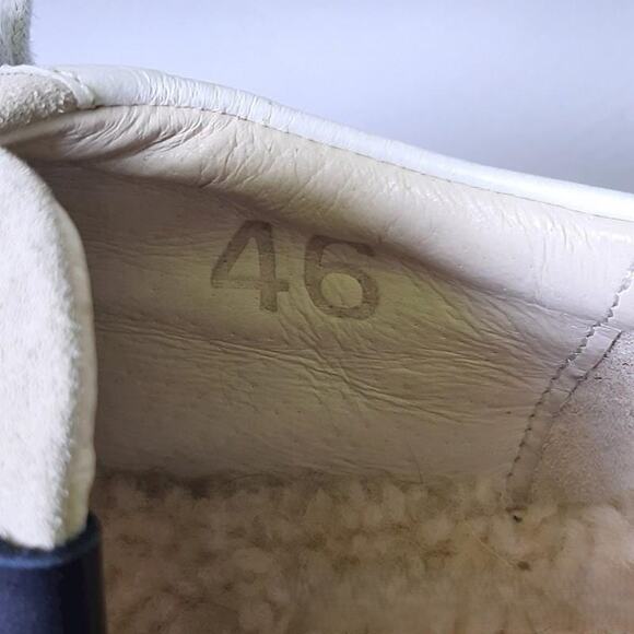 Blackstone SG41 White Leather Fur Lined Minimalist Sneakers 13 - Picture 5 of 10